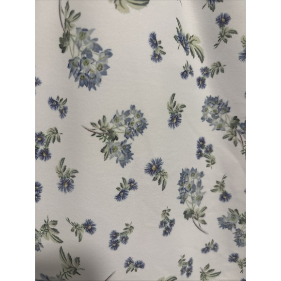 Sage Collective Size S White/ Blue Floral Racerback Fit & Flare Active Dress - Picture 9 of 12